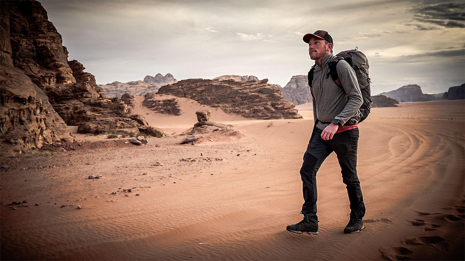 Met de Osprey Talon Pro 30 rugzak door Jordanië