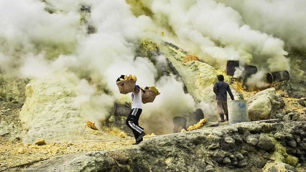 The Kawah Ijen is breathtaking