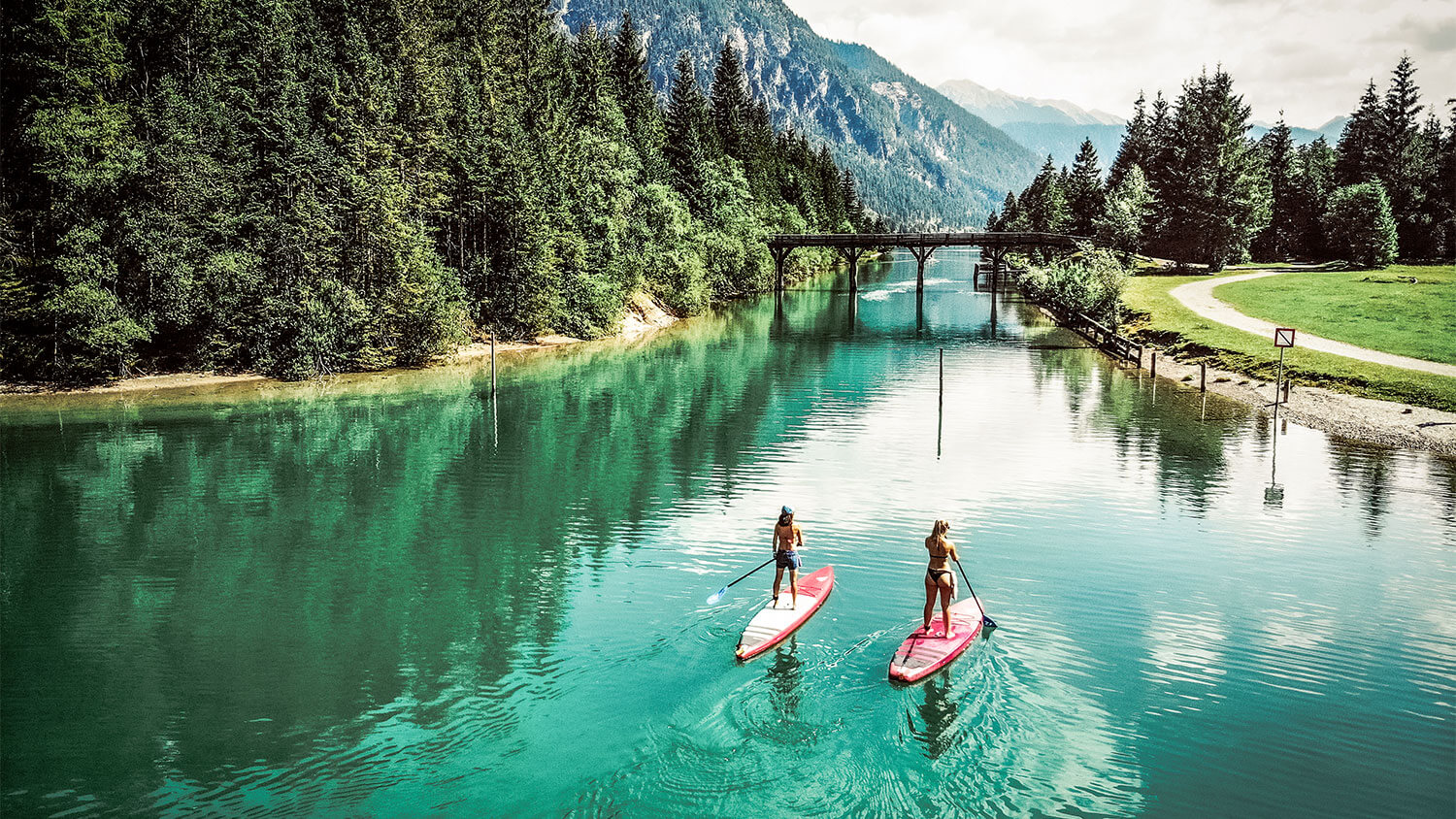 De Tiroler Zugspitz Arena op je SUP-board