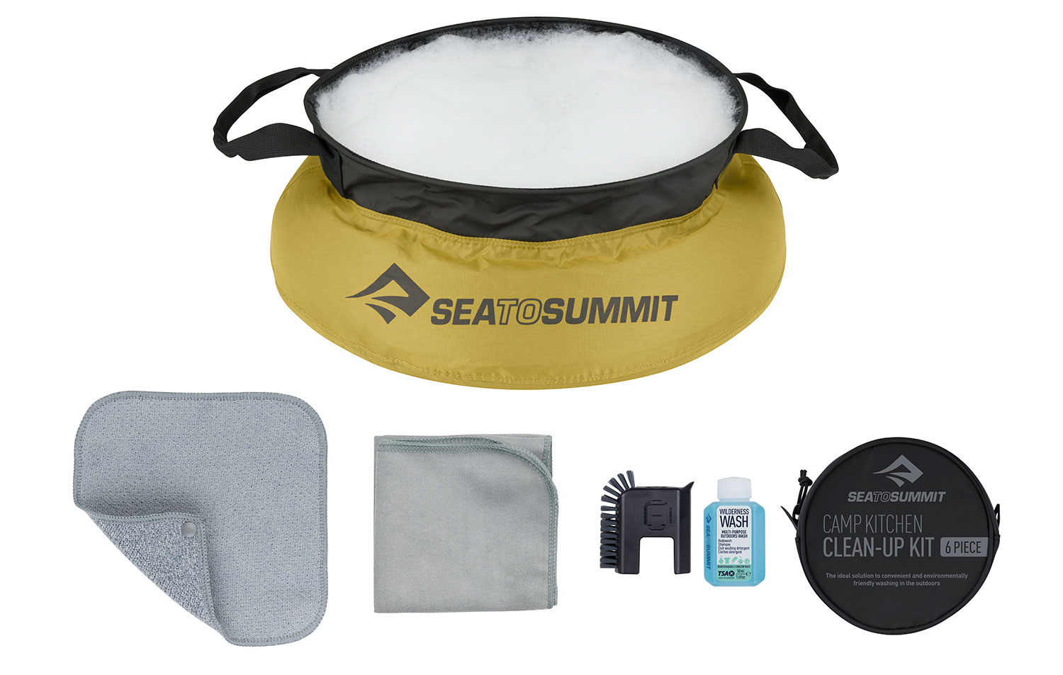 GearBite: de afwas doe je met de complete Camp Kitchen Clean-Up Kit van Sea to Summit