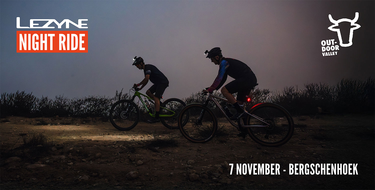 Win tickets voor de Lezyne Night Ride: mountainbiken in het pikkedonker bij Outdoor Valley