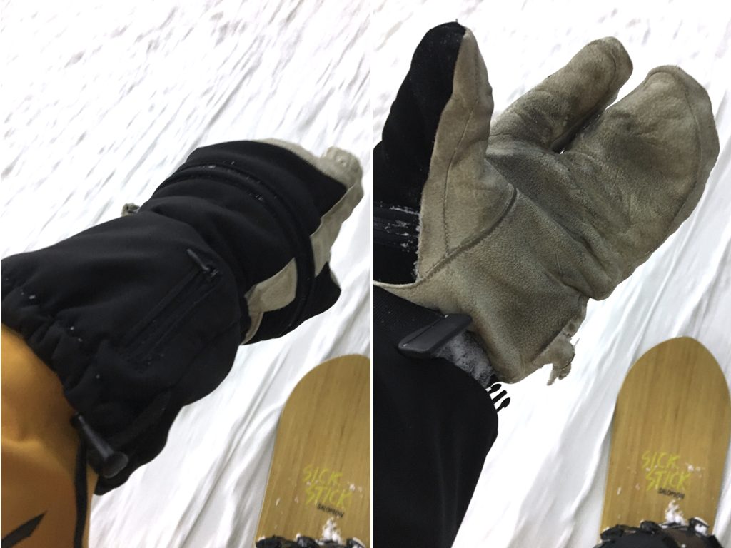 trigger finger snowboard gloves